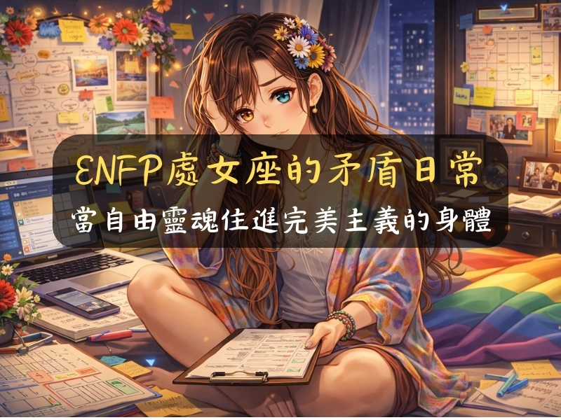 ENFP處女座的矛盾日常：當自由靈魂住進完美主義的身體