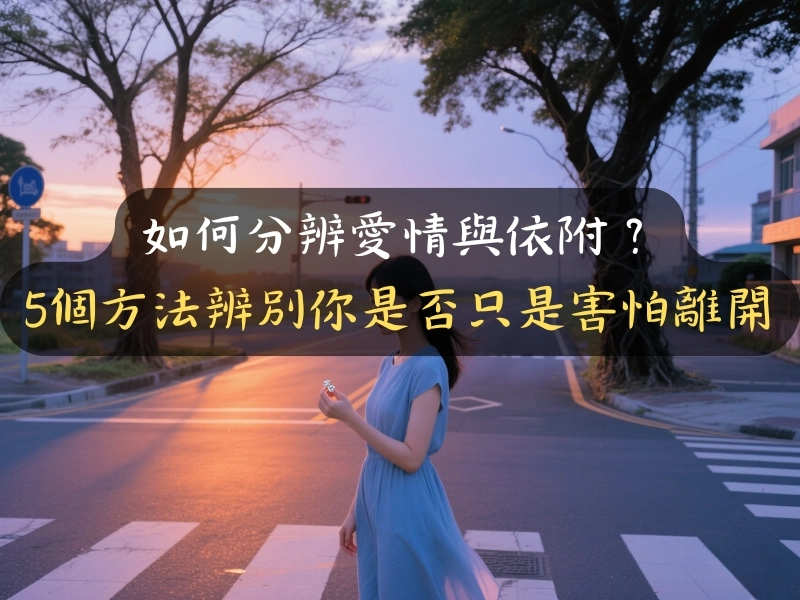 如何分辨愛情與依附？5個方法辨別你是否只是害怕離開