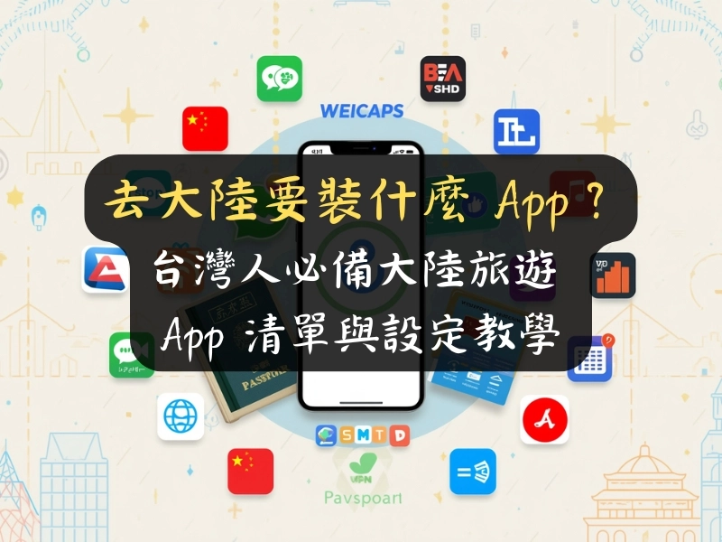 去大陸要裝什麼 App？台灣人必備大陸旅遊 App 清單與設定教學