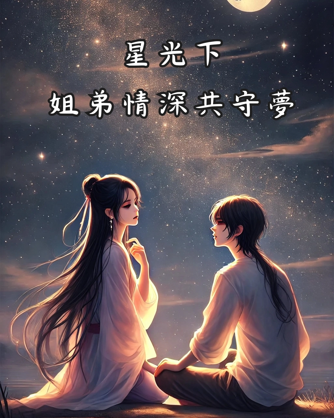 星光下,姐弟情深共守夢