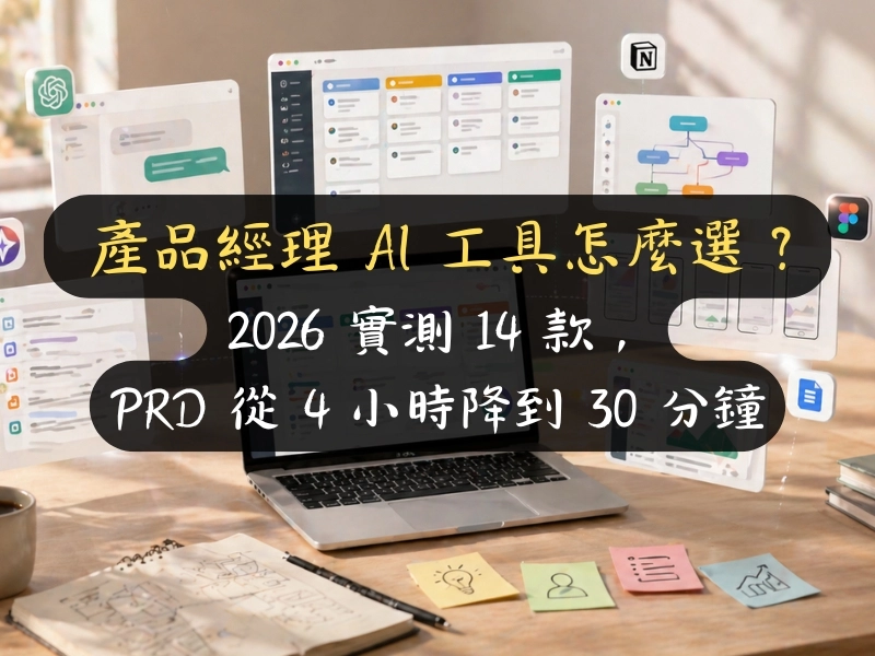 2026 實測 14 款，PRD 從 4 小時降到 30 分鐘