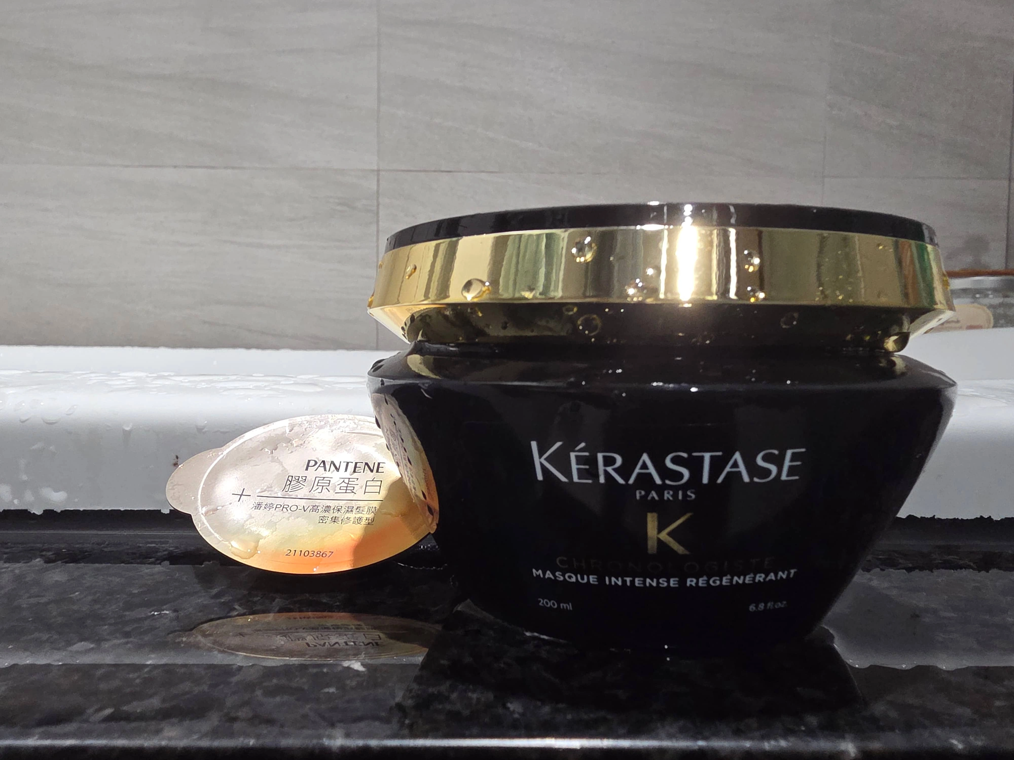 潘婷爆水膠囊 vs 卡詩黑鑽髮膜