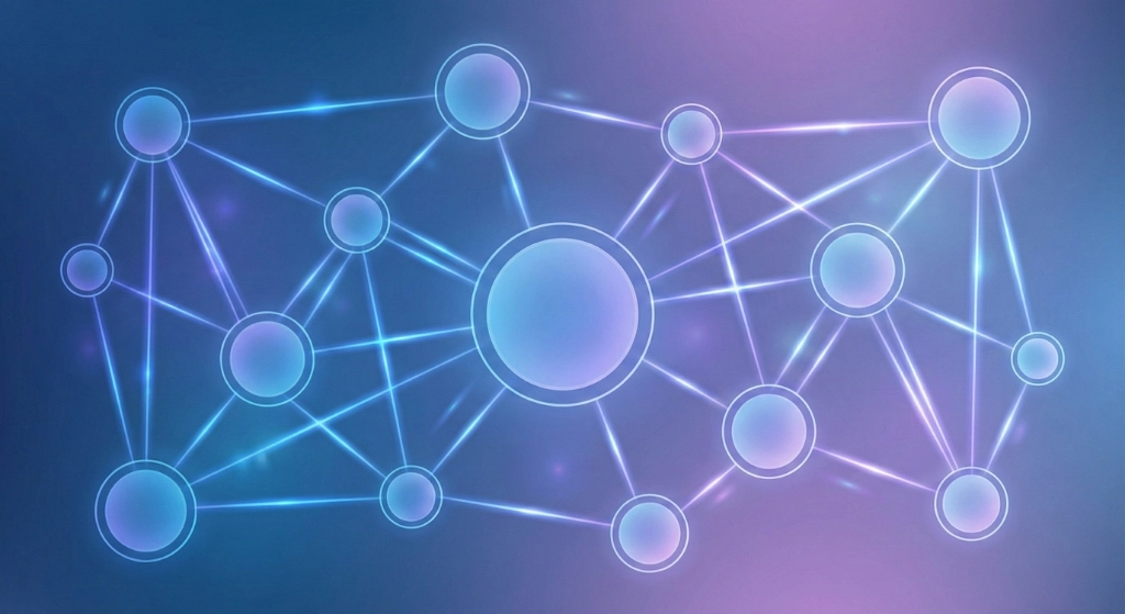 自動化工作流節點連接概念圖，展示不同節點之間的資料流動關係