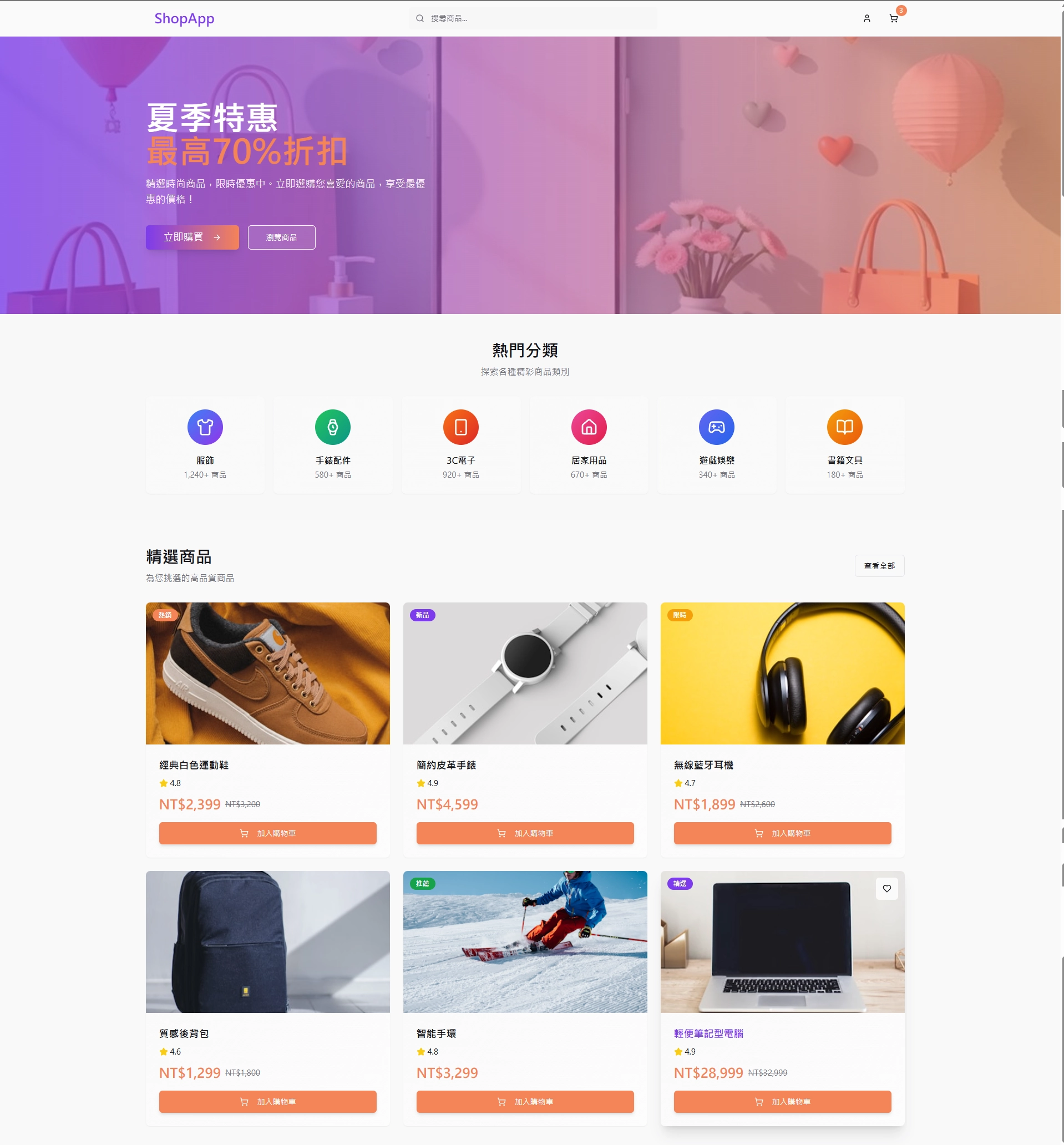 Lovable 製作購物App原型