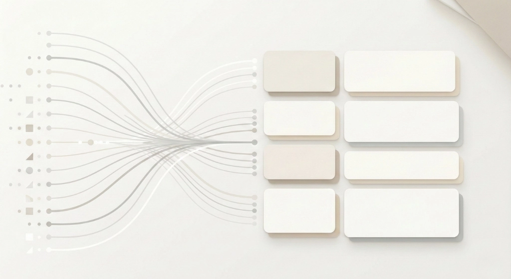 n8n 串接 Notion 資料庫示意圖，資料自動整理成卡片格式