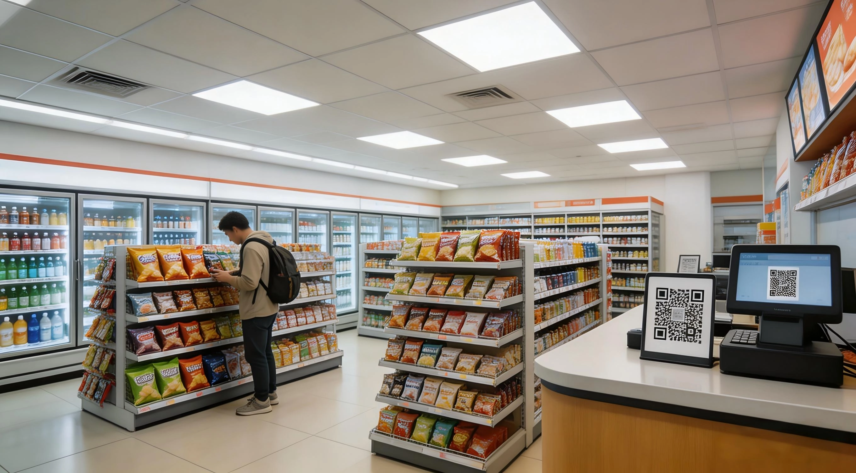 大陸便利商店支付寶掃碼消費場景