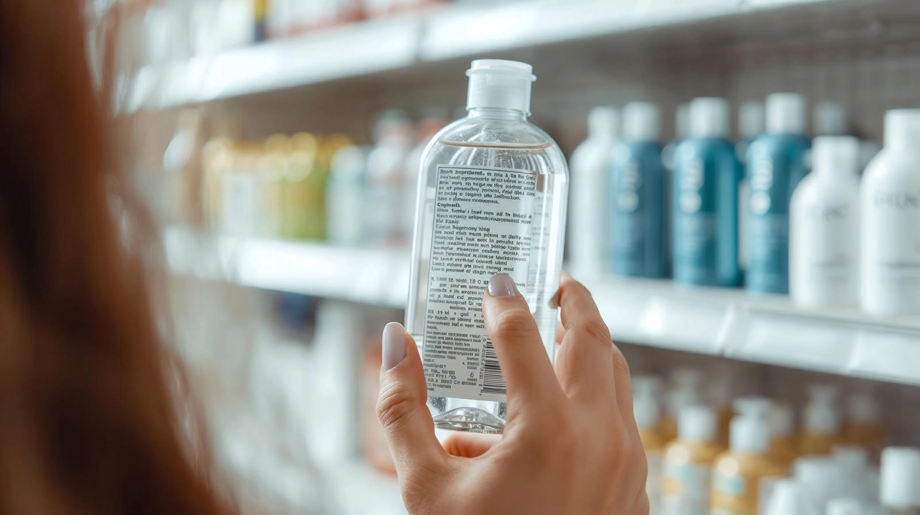 在賣場查看洗髮精成分表，學會判斷產品是否適合敏感頭皮