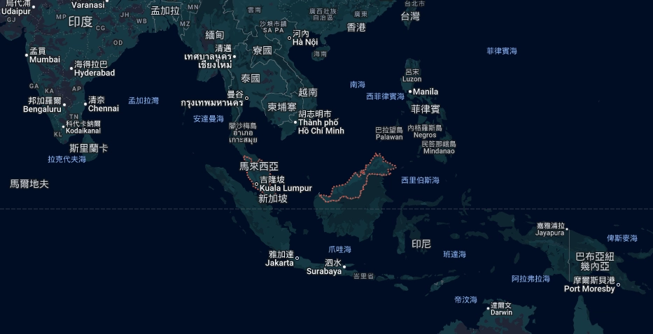 馬來西亞地理位置