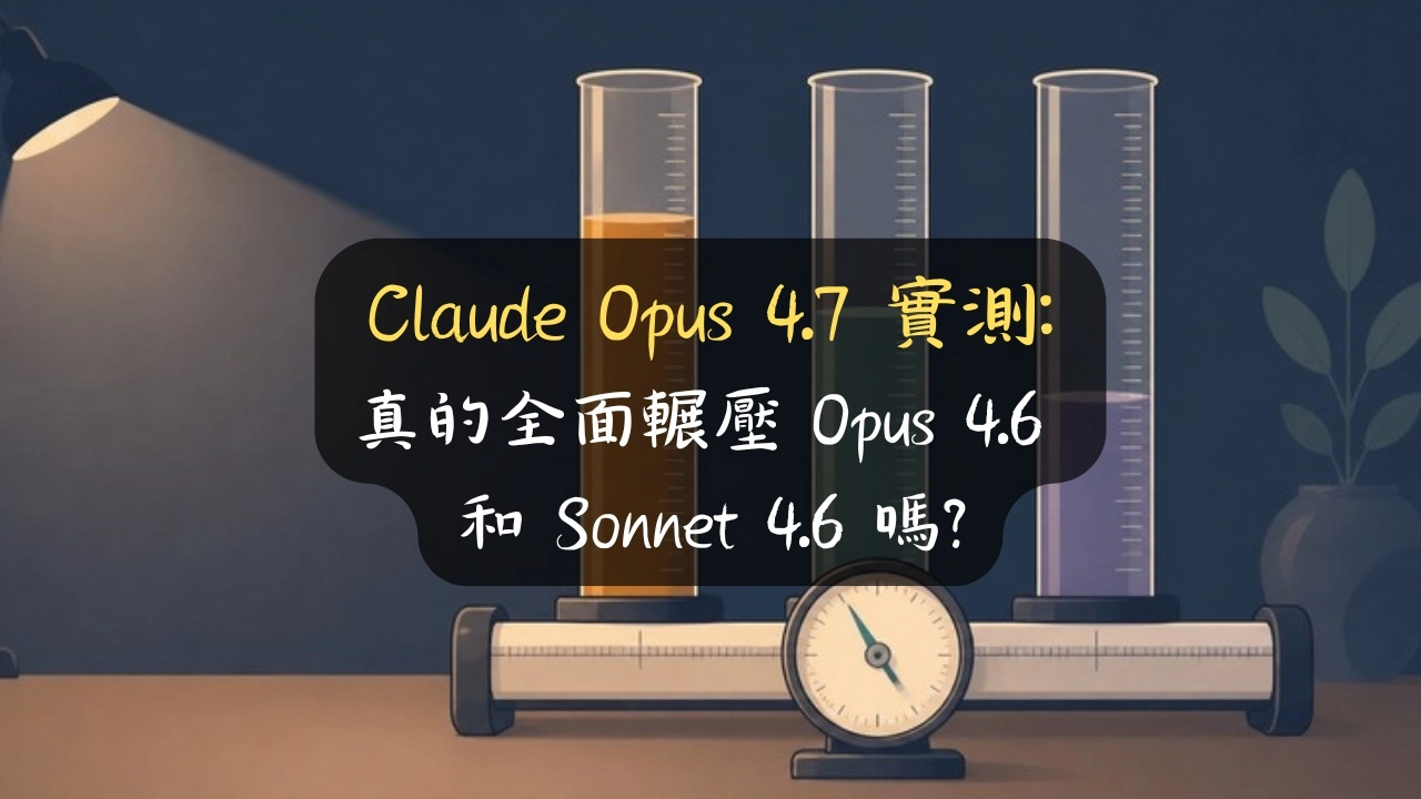 Claude Opus 4.7 實測:真的全面輾壓 Opus 4.6 和 Sonnet 4.6 嗎?