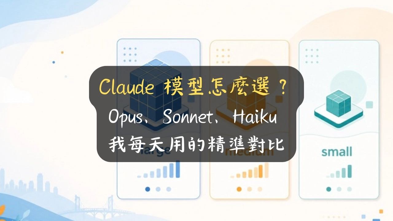 Claude 模型怎麼選？Fable 5、Opus、Sonnet、Haiku 我每天用的精準對比