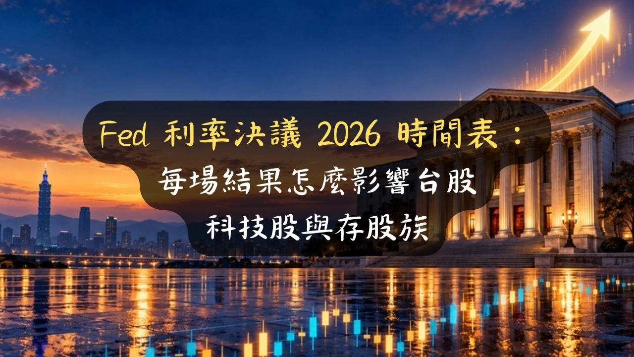 Fed 利率決議 2026 時間表：每場結果怎麼影響台股、科技股與存股族