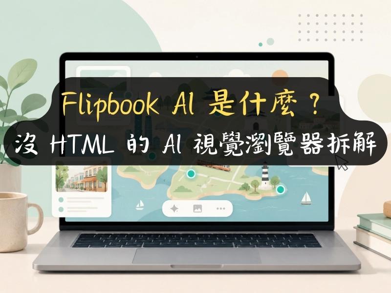 Flipbook AI 是什麼？沒 HTML 的 AI 視覺瀏覽器拆解