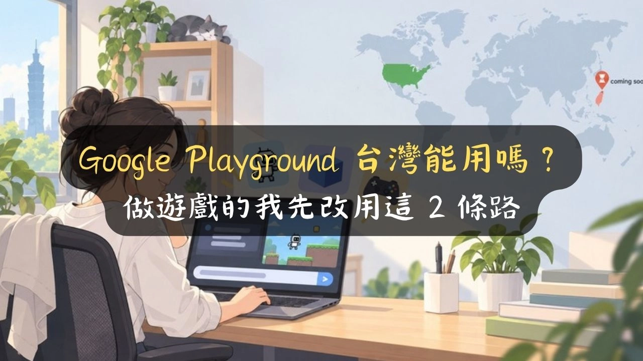 Google Playground 台灣能用嗎？做遊戲的我先改用這 2 條路
