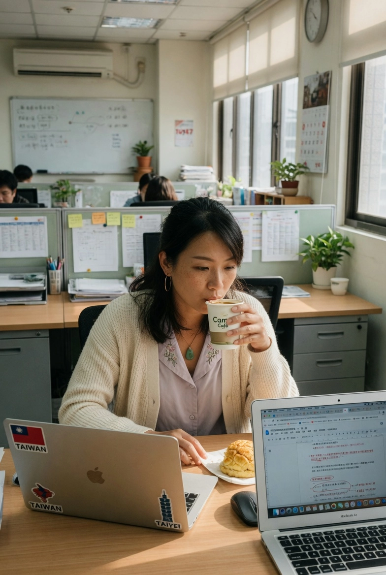 Grok Imagine AI 生圖實測 台灣職場女性辦公場景