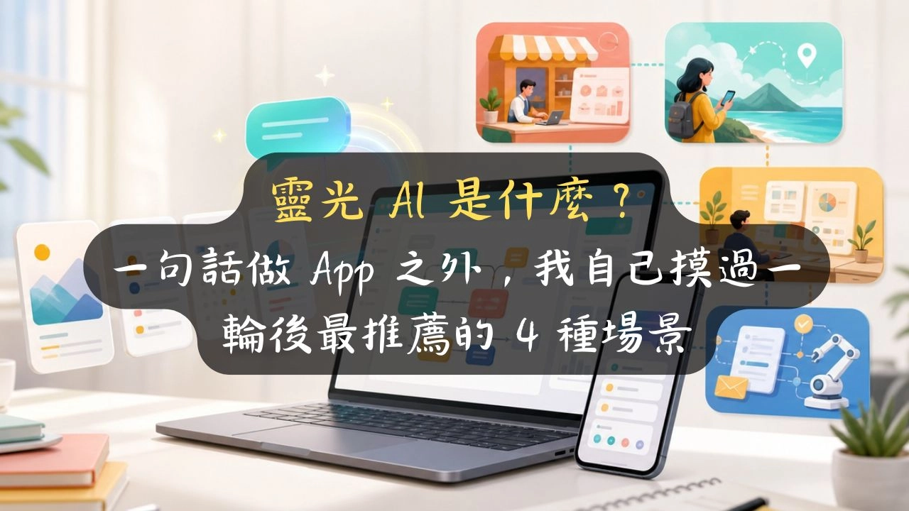 靈光 AI 是什麼？一句話做 App 之外，我自己摸過一輪後最推薦的 4 種場景