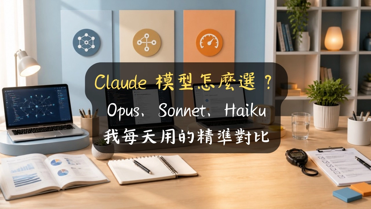 Claude 模型怎麼選？Opus、Sonnet、Haiku 我每天用的精準對比