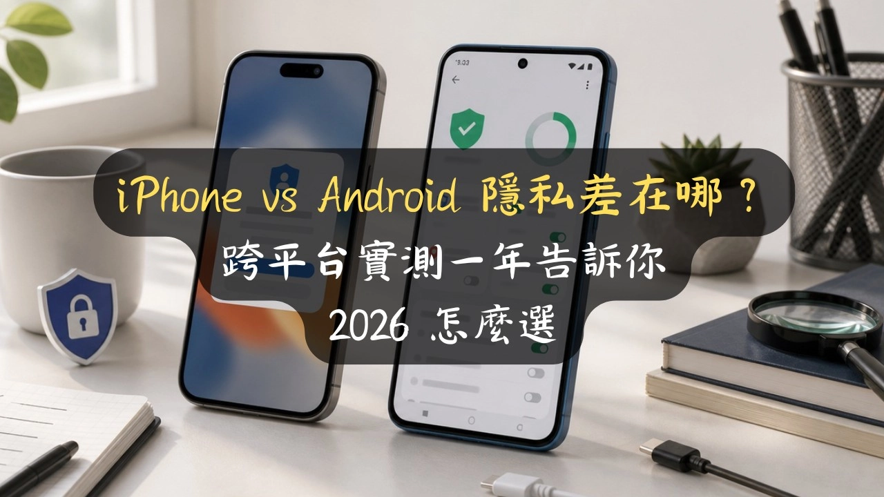 iPhone vs Android 隱私差在哪？跨平台實測一年告訴你 2026 怎麼選