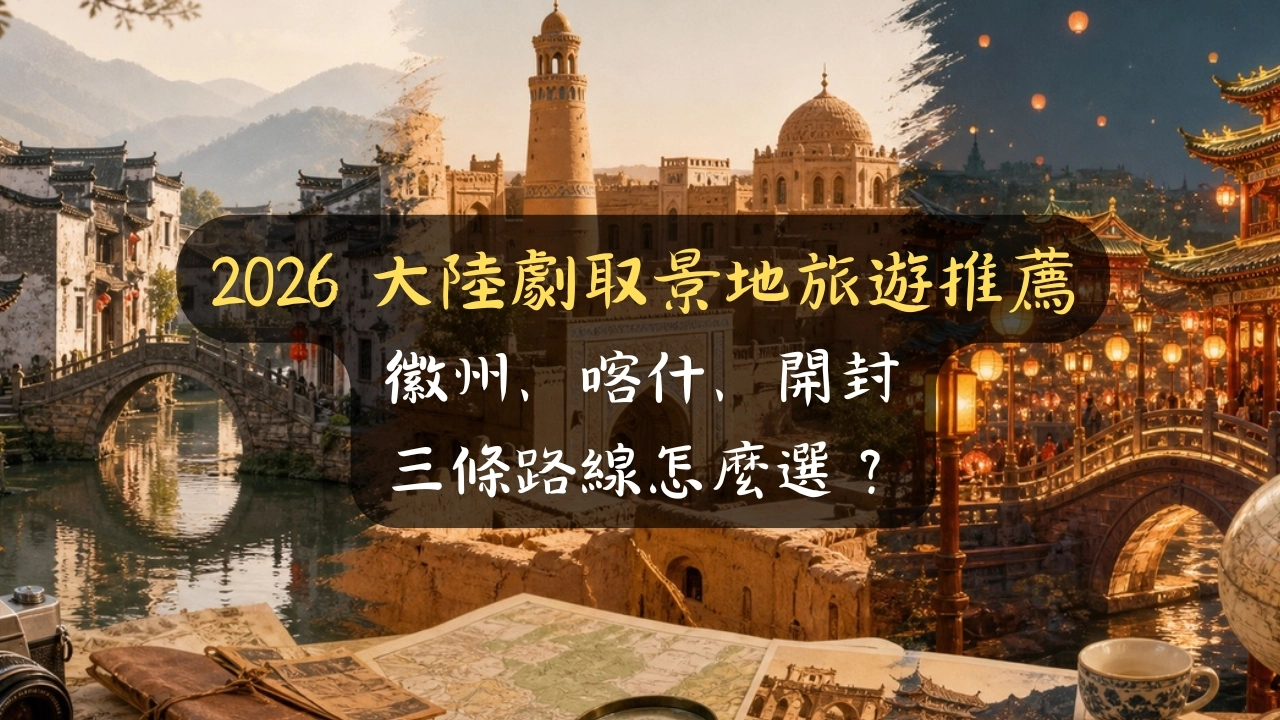 2026 大陸劇取景地旅遊推薦：徽州、喀什、開封怎麼選？