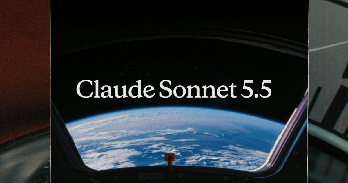Claude Sonnet 5.5 官方主視覺:Anthropic 在 2026 年 9 月 28 日發布的新一代 Sonnet 模型