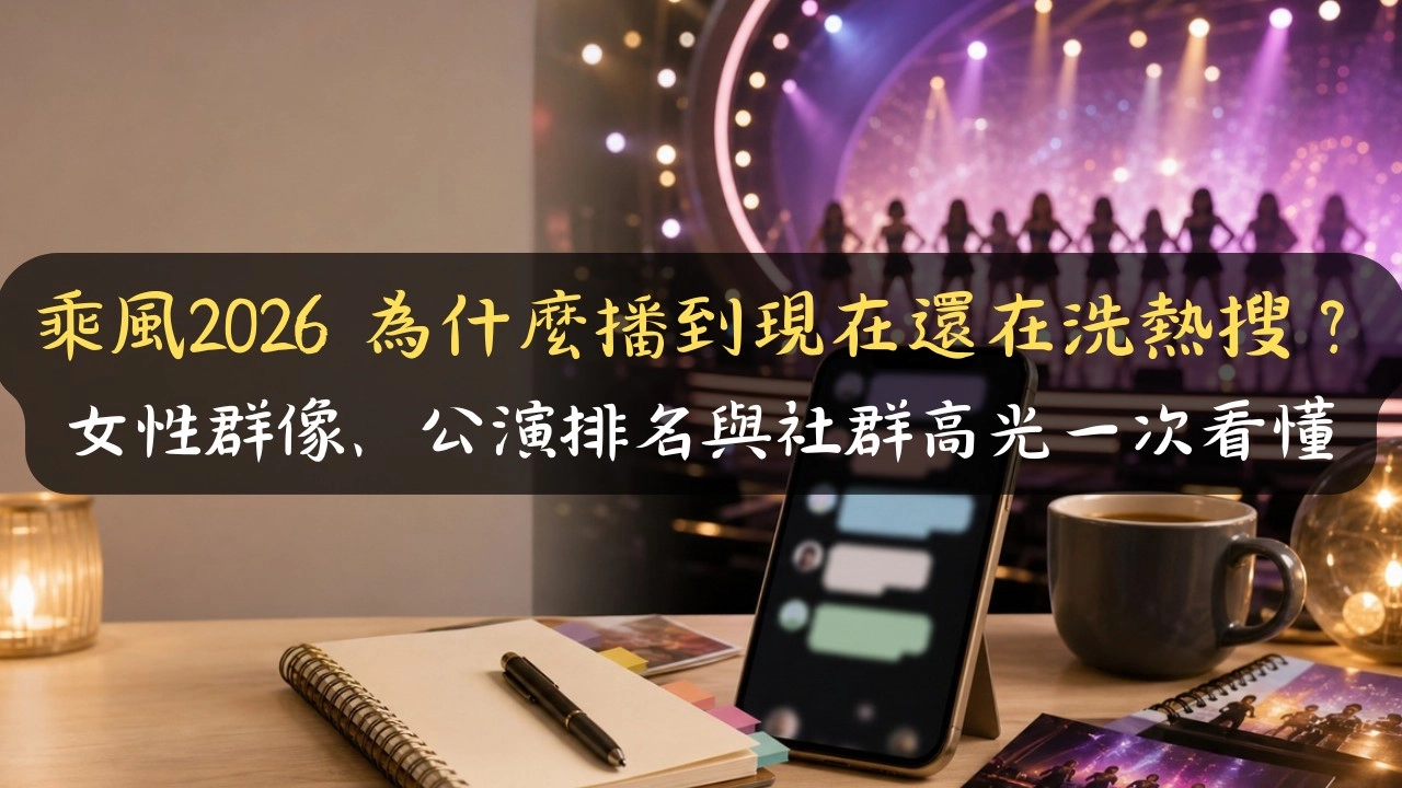 乘風2026 為什麼播到現在還在洗熱搜？女性群像、公演排名與社群高光一次看懂