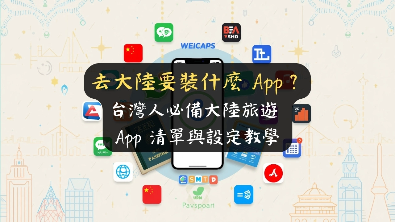 去大陸要裝什麼 App？台灣人必備大陸旅遊 App 清單與設定教學