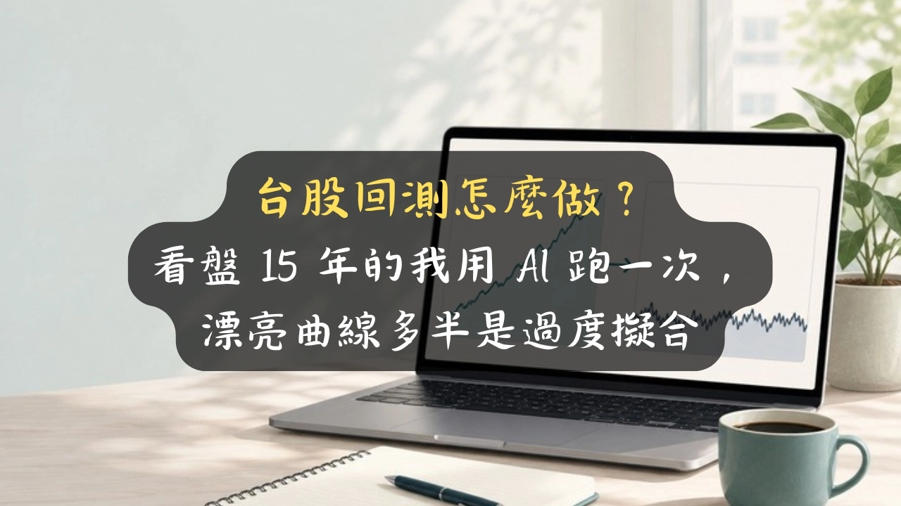 台股回測怎麼做？看盤 15 年的我用 AI 跑一次，漂亮曲線多半是過度擬合