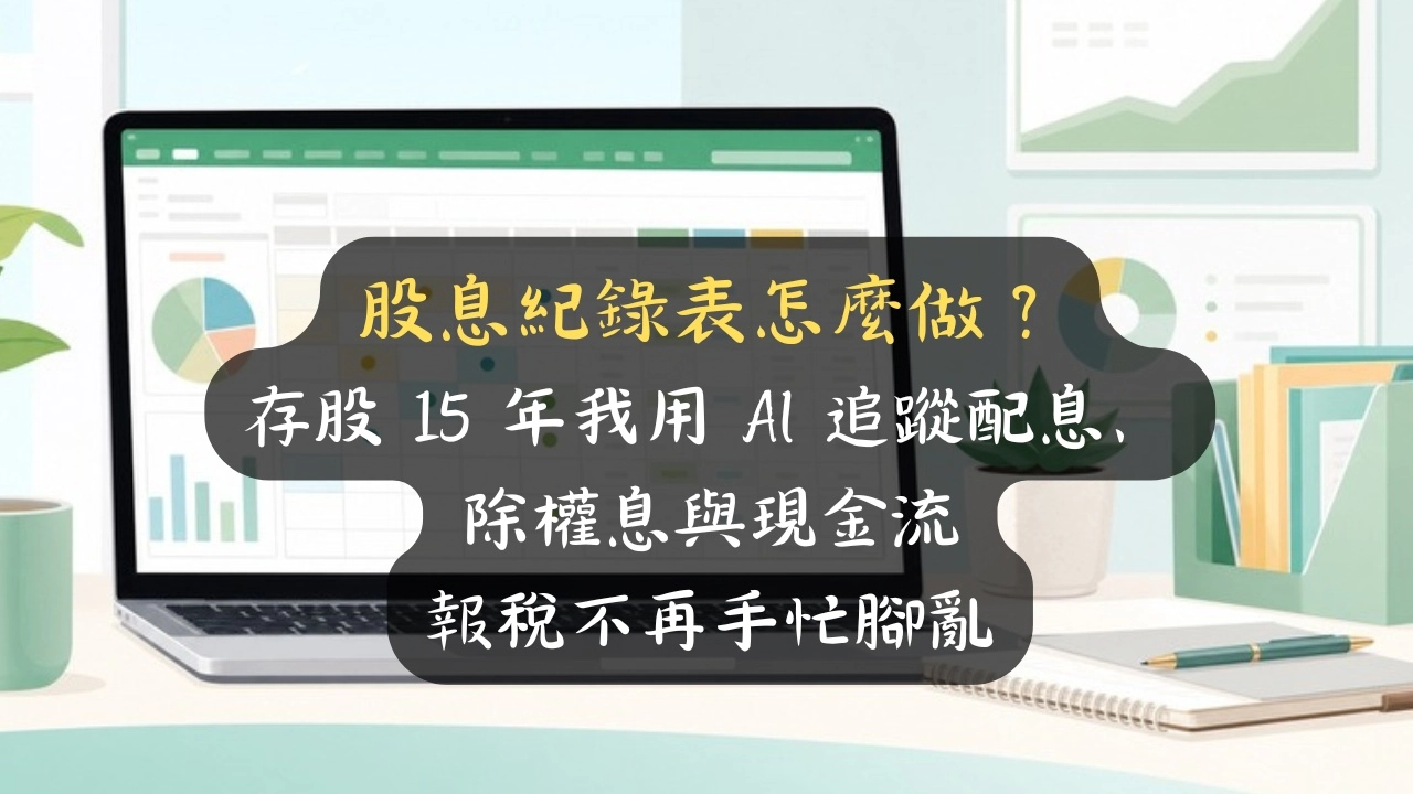 股息紀錄表怎麼做？存股 15 年我用 AI 追蹤配息、除權息與現金流，報稅不再手忙腳亂