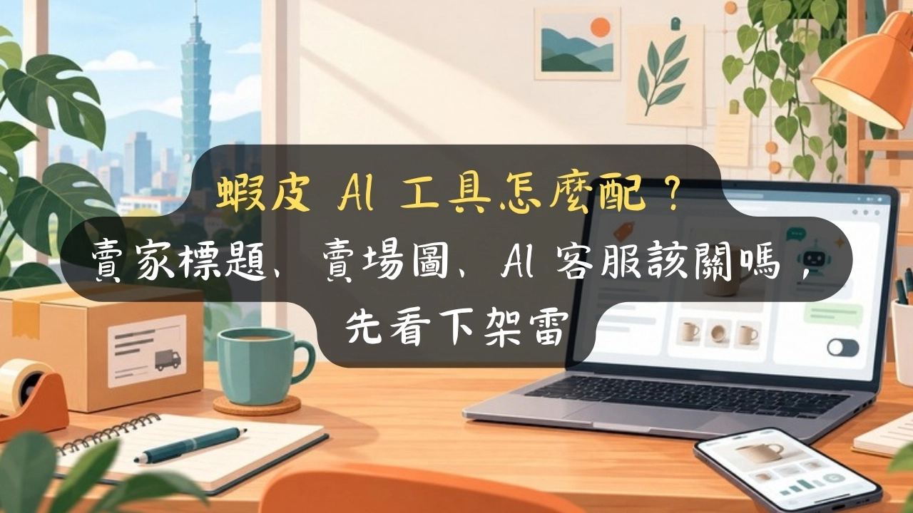 蝦皮 AI 客服怎麼關？AI 寫標題、做商品圖前先看 4 個下架雷
