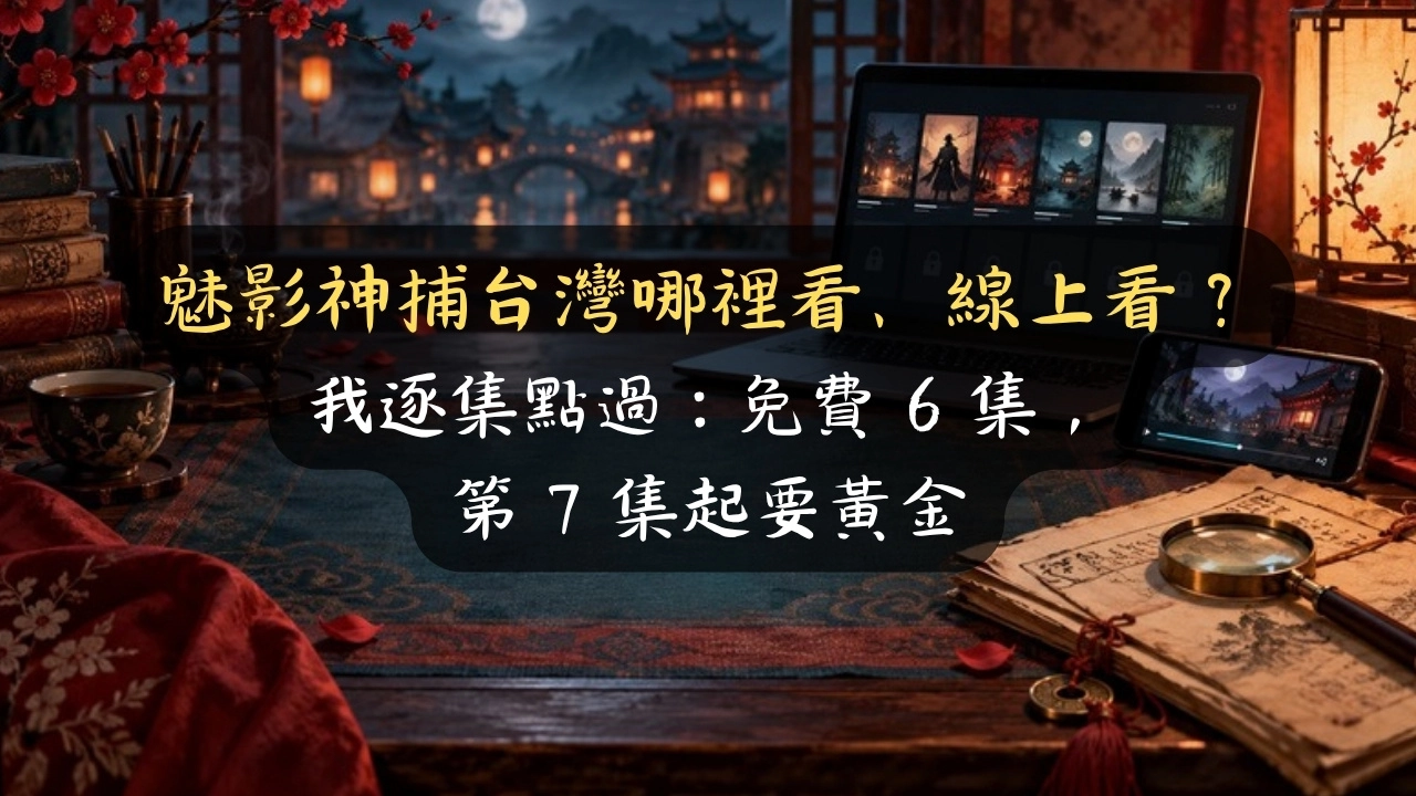 魅影神捕台灣哪裡看、線上看？我逐集點過：免費 6 集，第 7 集起要黃金